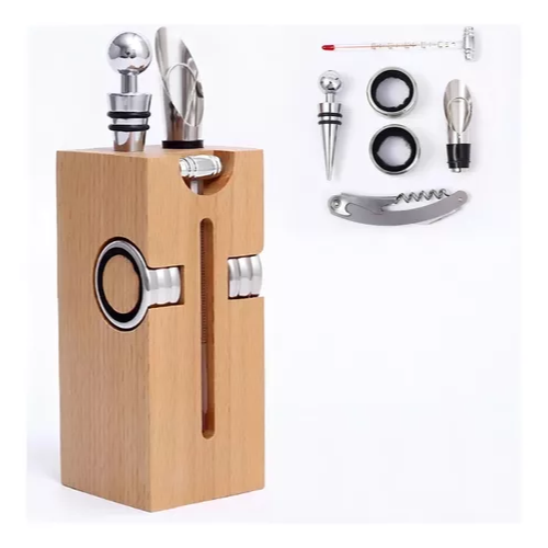 Miniatura 2 de Kit De Vino 7 Piezas Con Soporte Sacacor